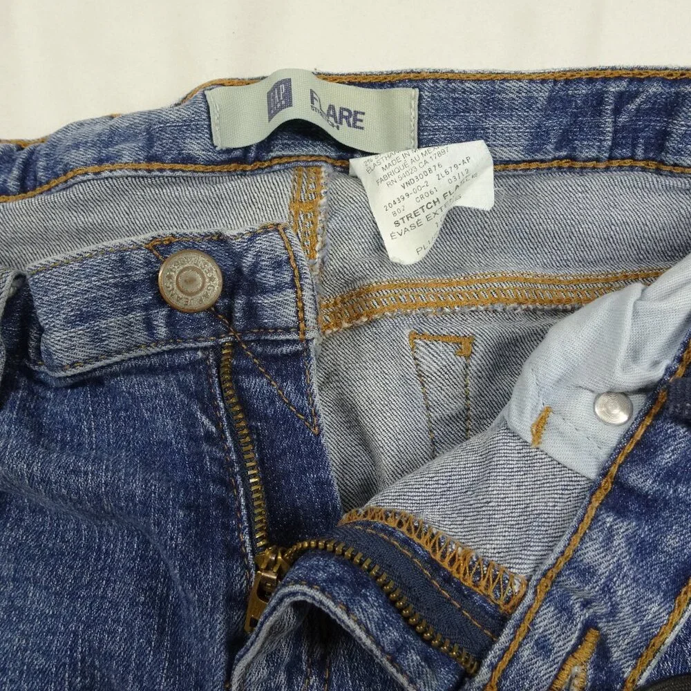 Gap Kids Stretch Flare Girls Youth Jeans Size 10 Plus